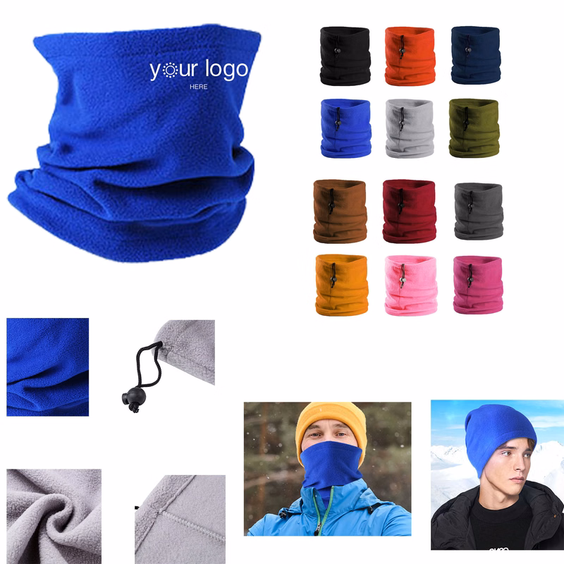 Soft Fleece Neck Gaiter Warmer Face Mask For Cold Weather