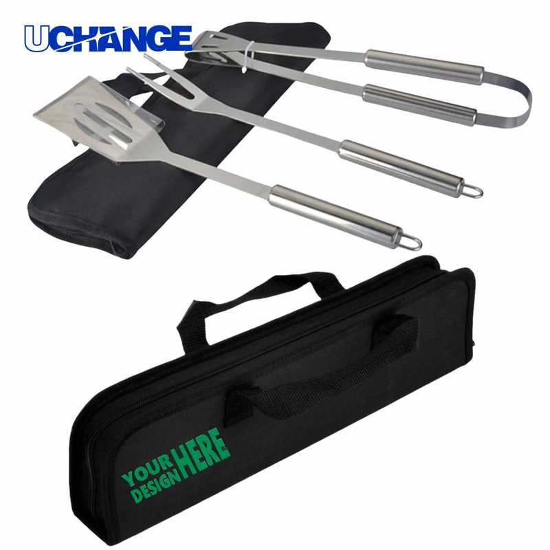 Stainless Steel 3PC BBQ Set Tool Kit
