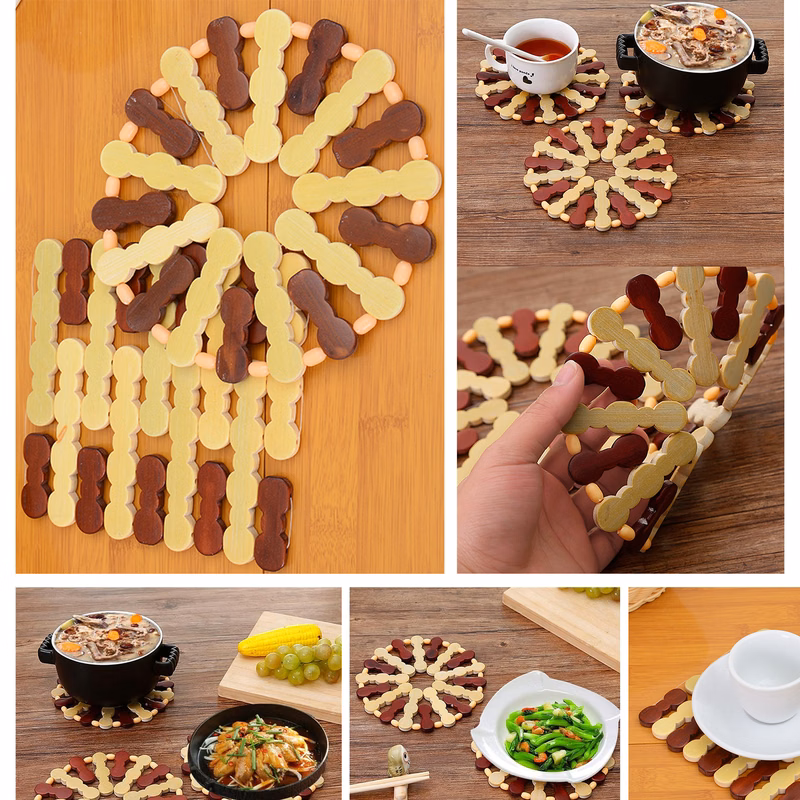 Hollow Bamboo Placemat Pad