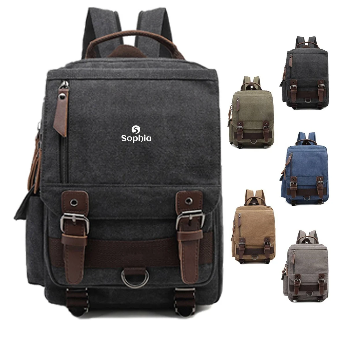 Canvas Cross Body Messenger Shoulder Bag 1