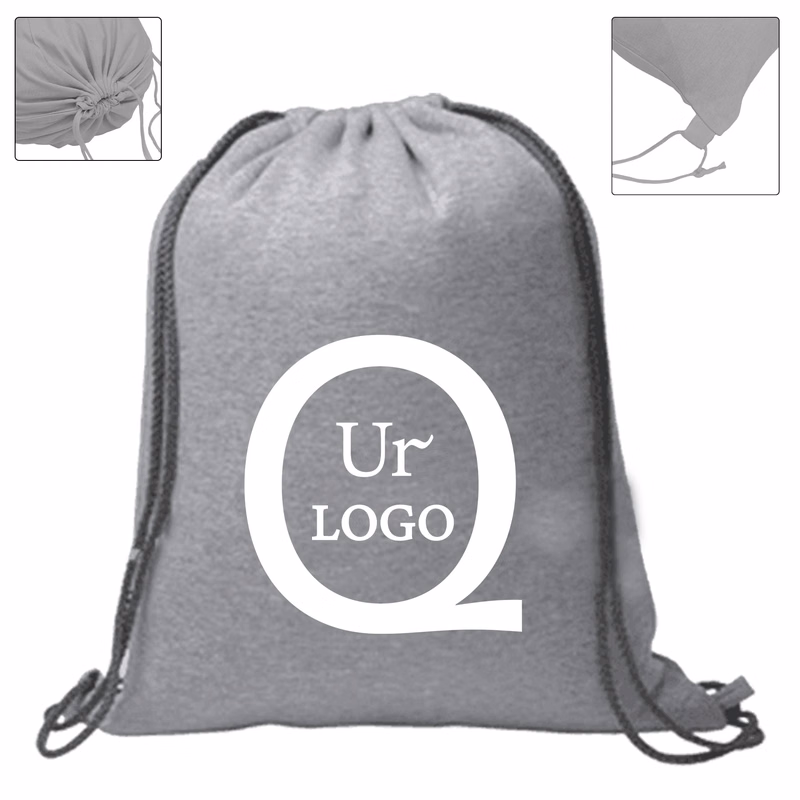 Knitted Fabric Drawstring Backpack