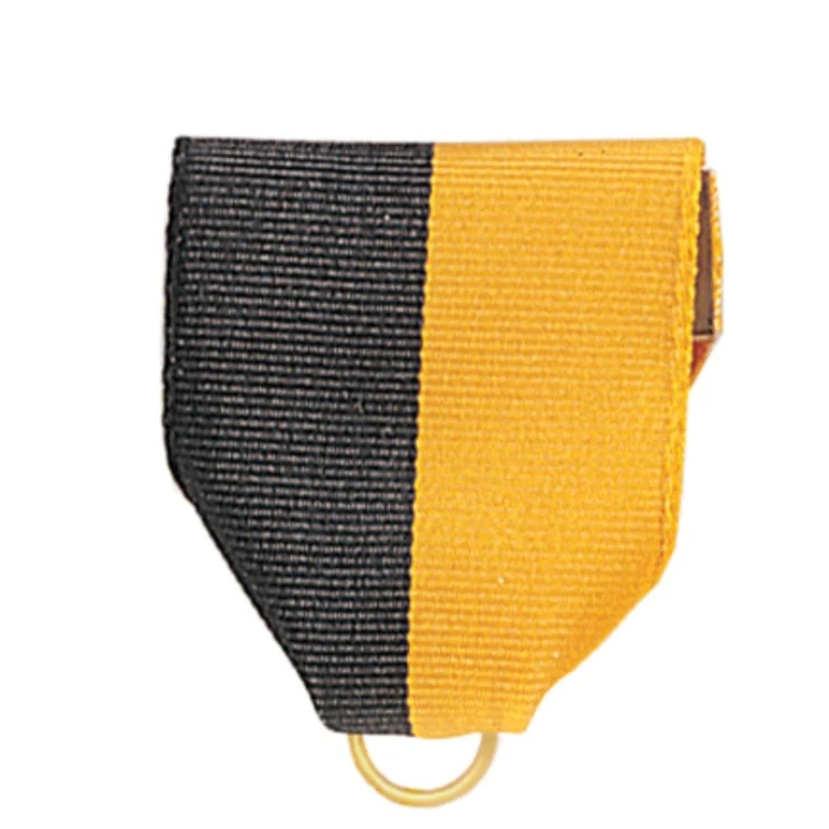 Black/Gold Pin Drape Ribbon with Jump Ring 1