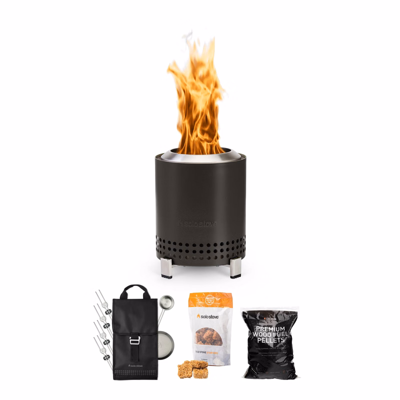 Solo Stove - Mesa 5" Tabletop Fire Pit - Roasty Bundle (Ash)