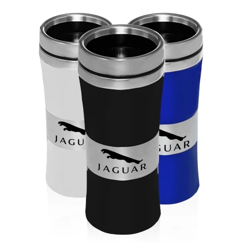 15 oz Glossy Colored Insulated Travel Mug 1