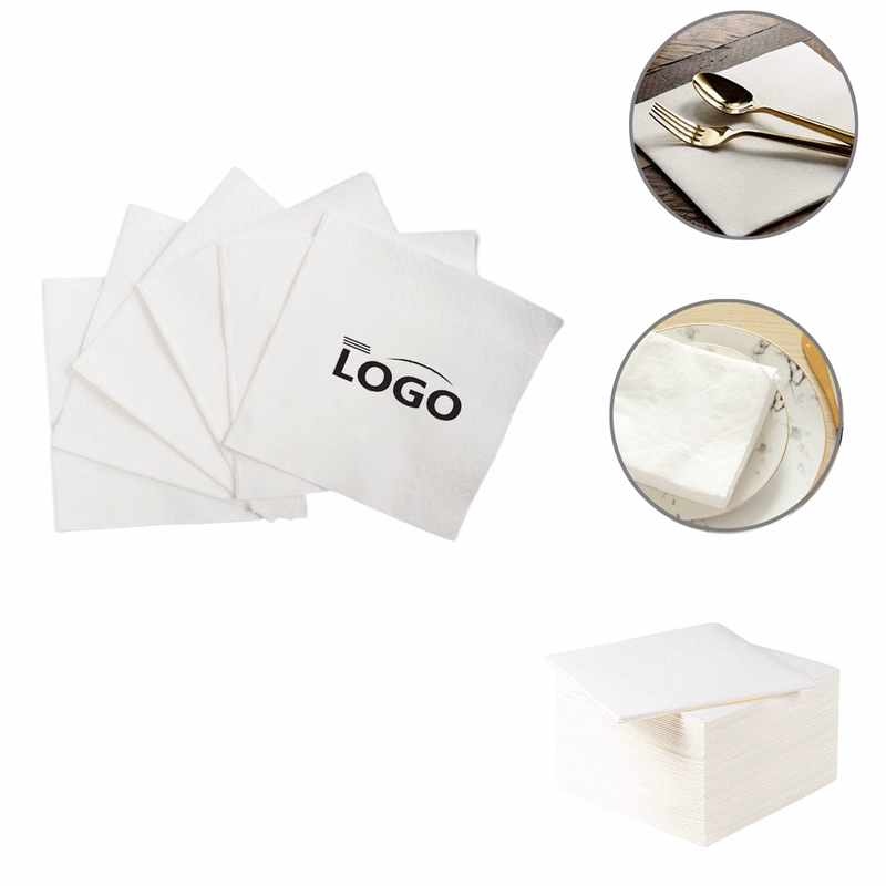 MOQ2750 Bulk Square Napkin Advertising Sheets