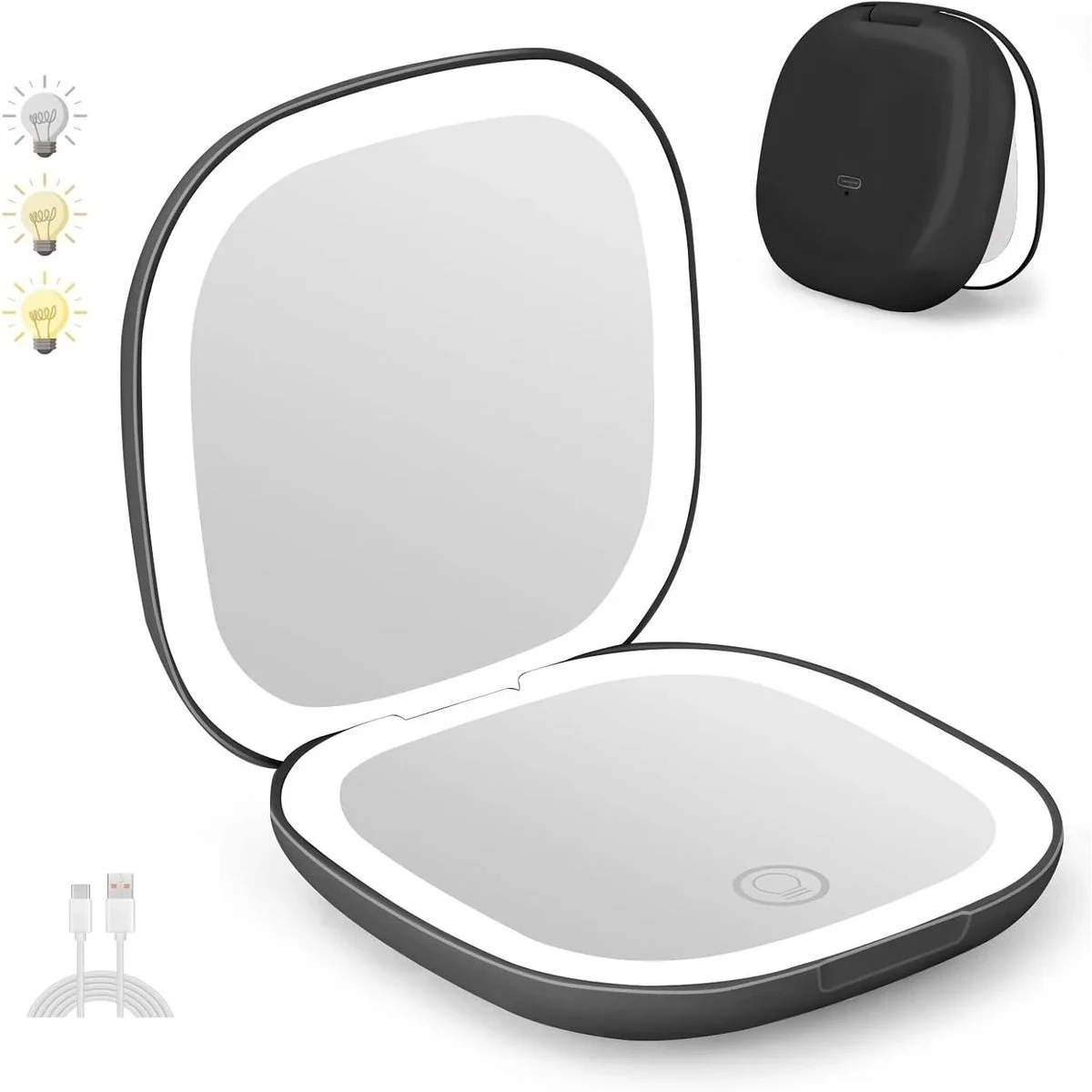 4"LED Magnifying Travel Makeup-Mirror 1