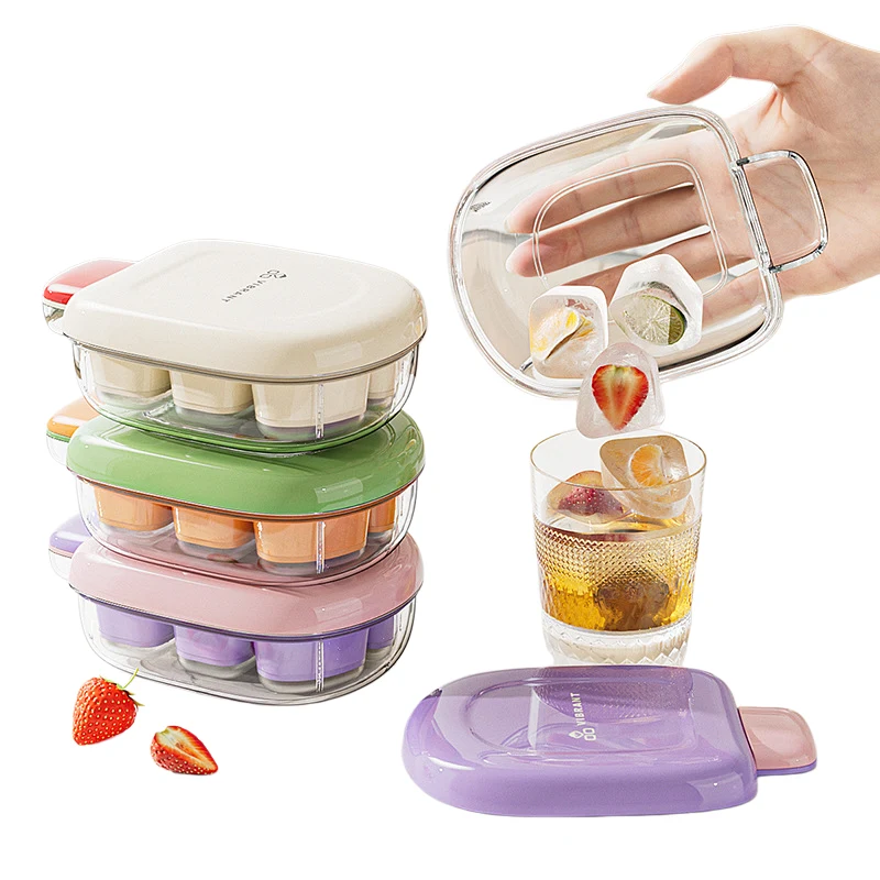 Mini Popsicle Shaped Press Ice Cube Tray 1
