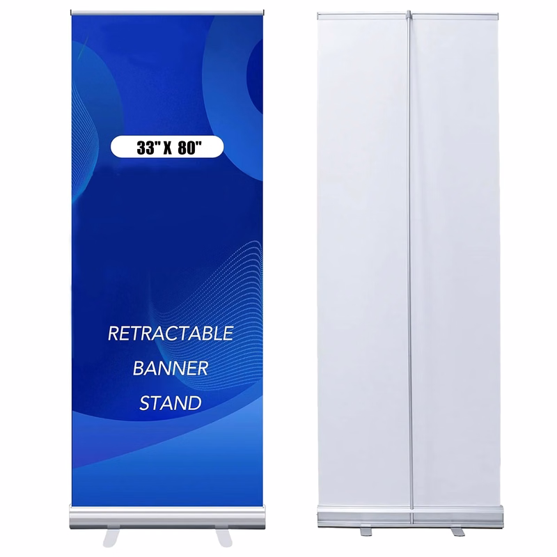 33"x80" Standard Retractable Banner Stand with Carrying Bag