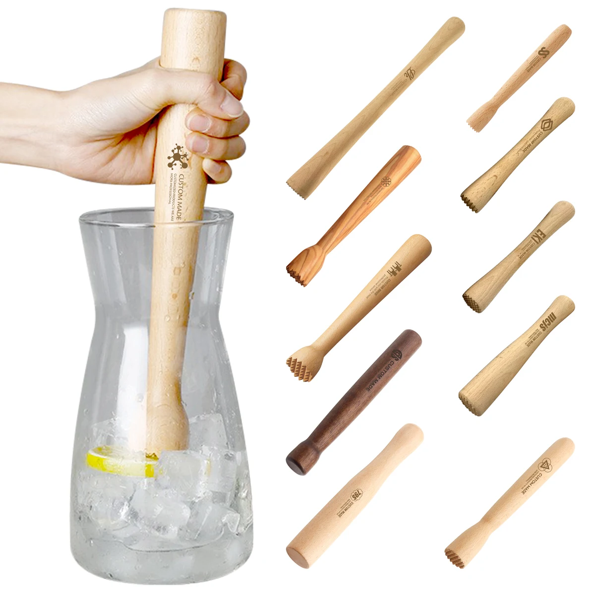 Wooden Cocktail Crushed Hammer Popsicle 1