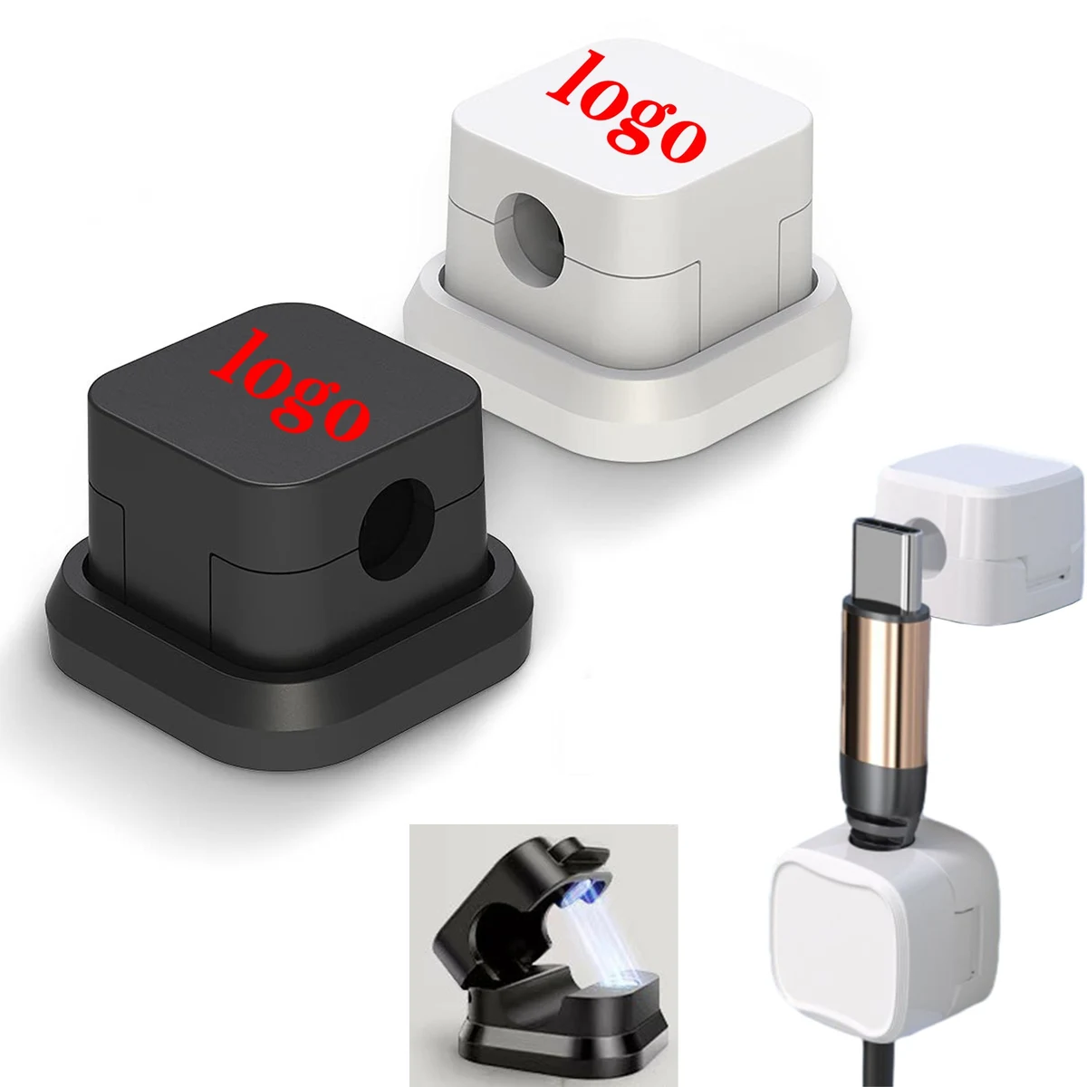 Self Adhesive Magnetic Cable Organizer Clip 1