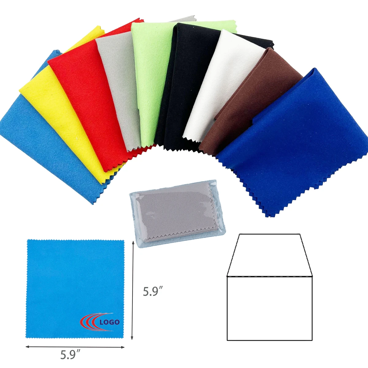 Colorful Microfiber Cloth for Glasses, Phones & More 1