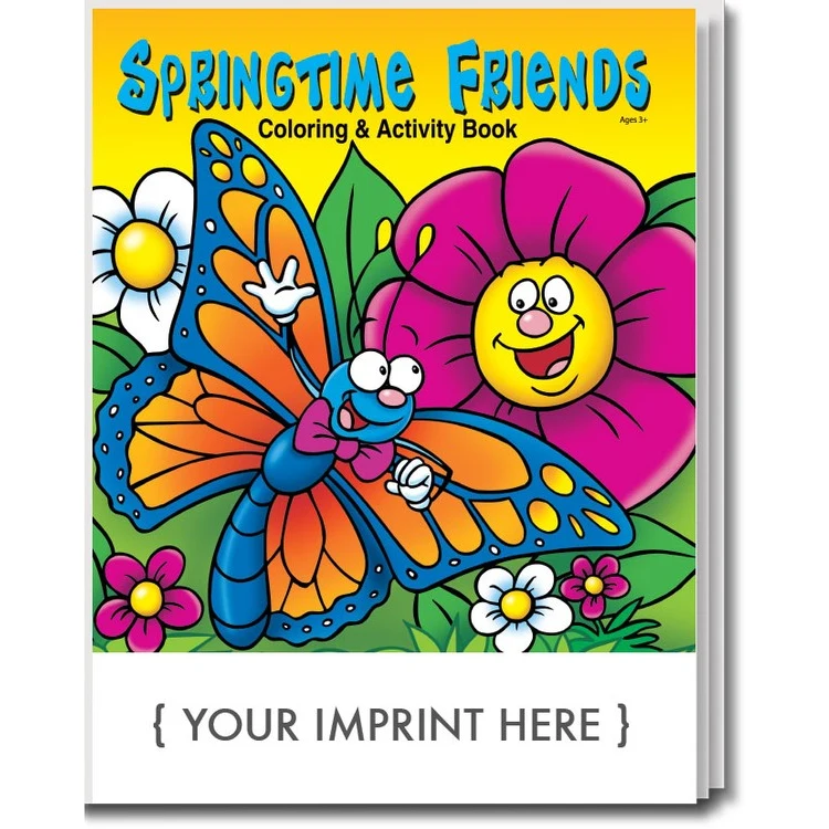 COLORING BOOK - Springtime Friends Coloring & Activity Book 1