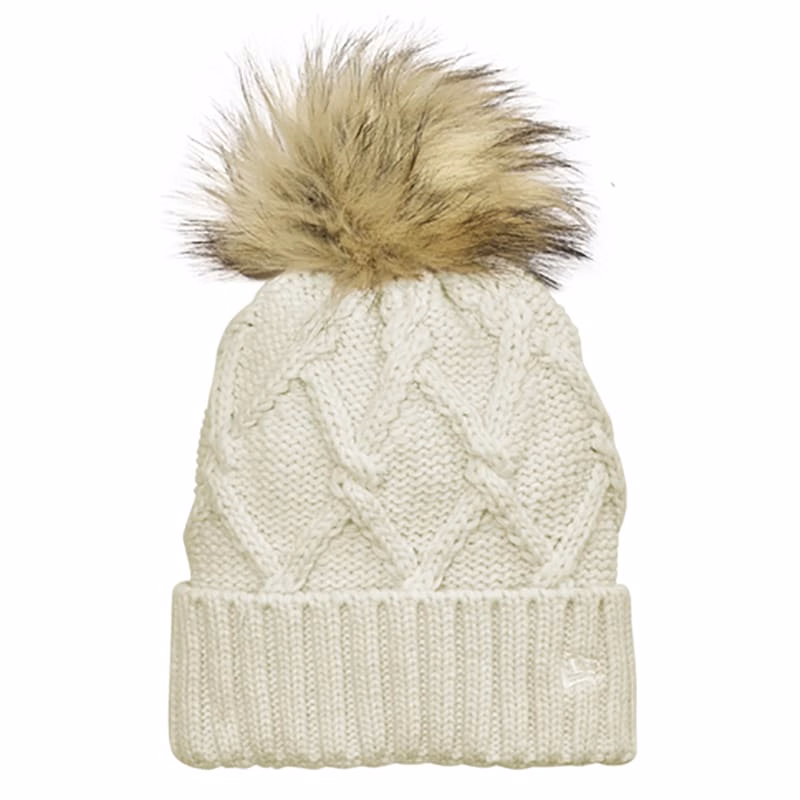 New Era Faux Fur Pom Beanie