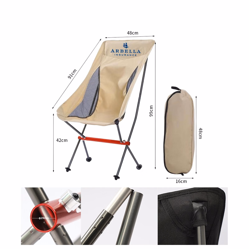 Portable Folding Chairs Moon Chair with Carry Bag