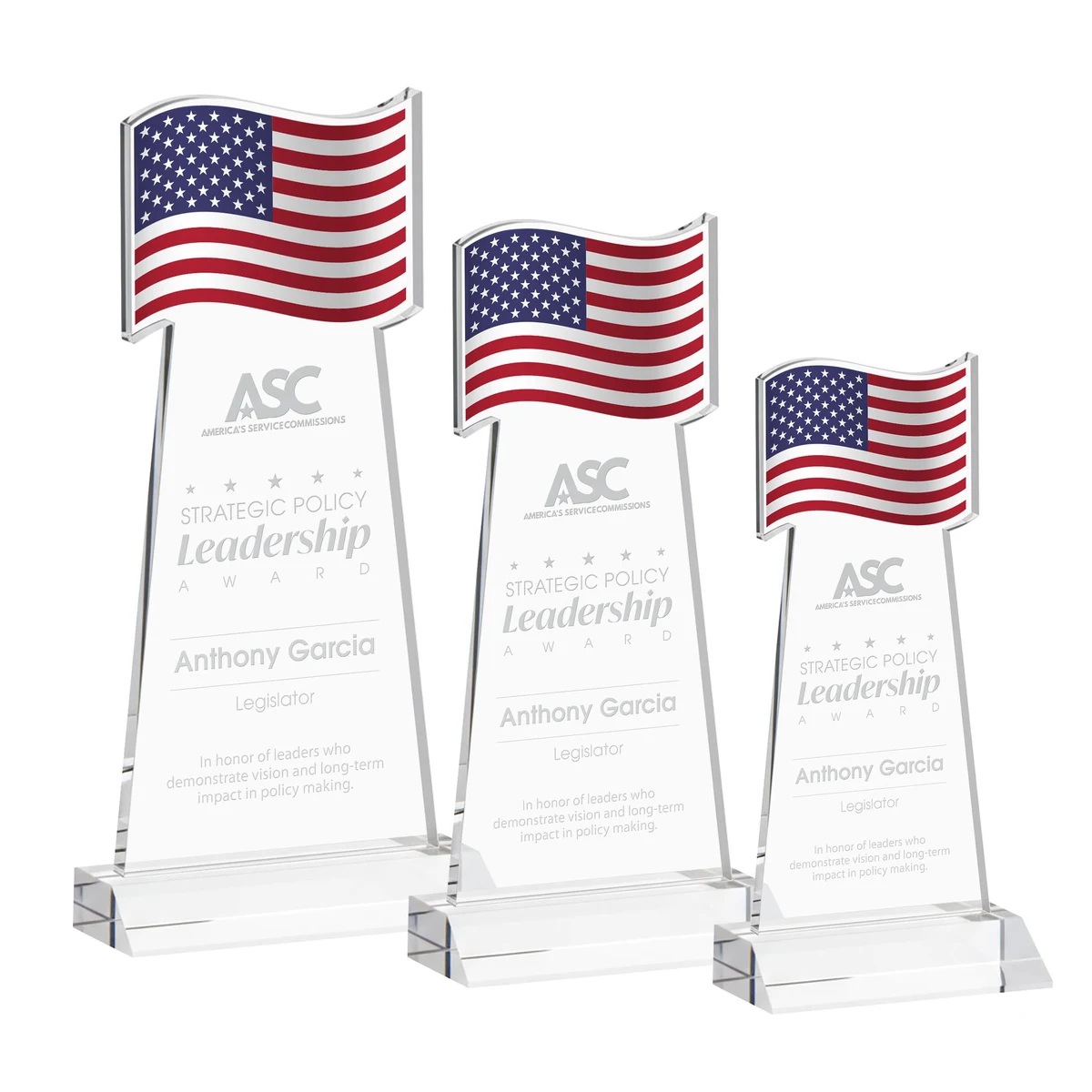 Flag Award - Clear 1