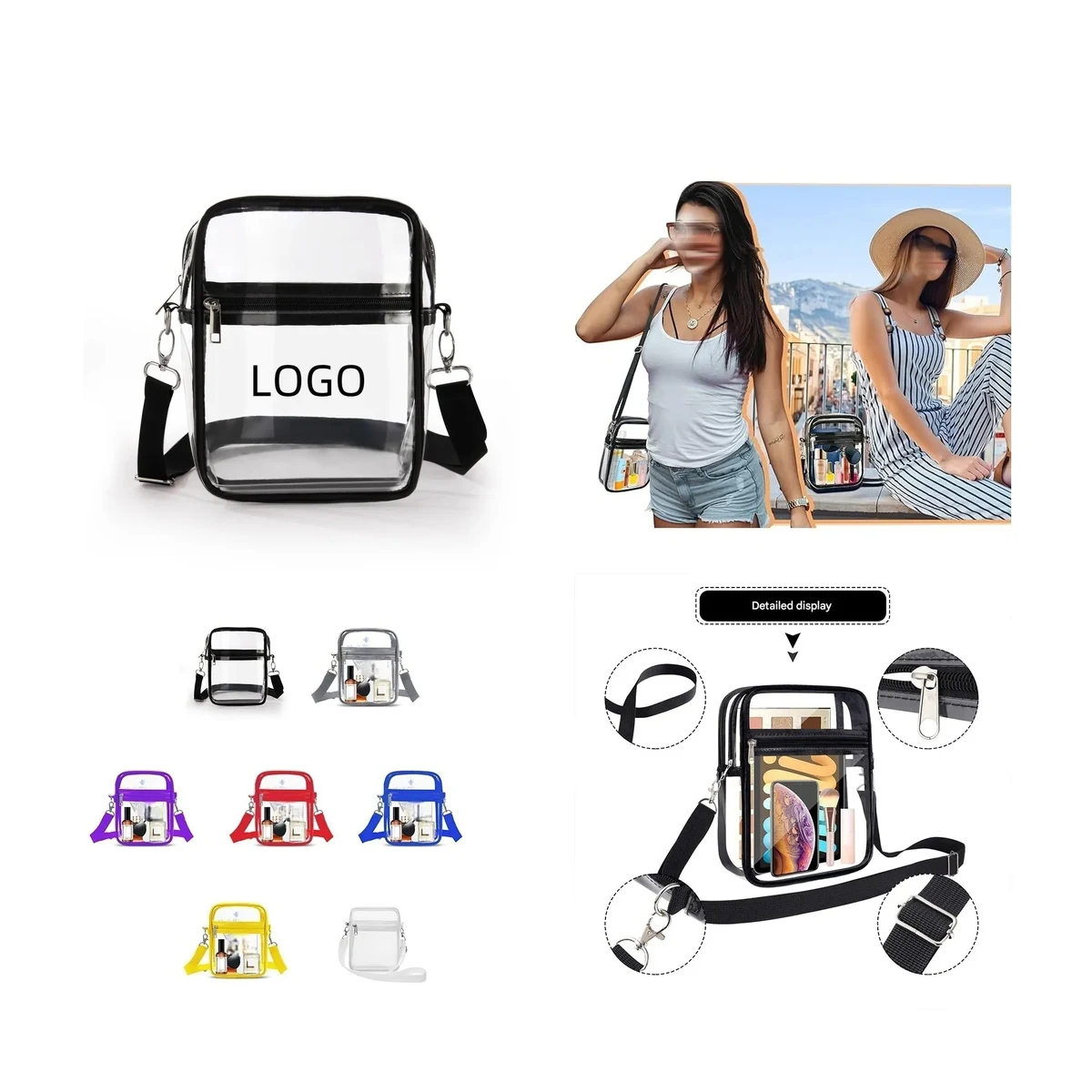 Small Transparent PVC Crossbody Bag 1