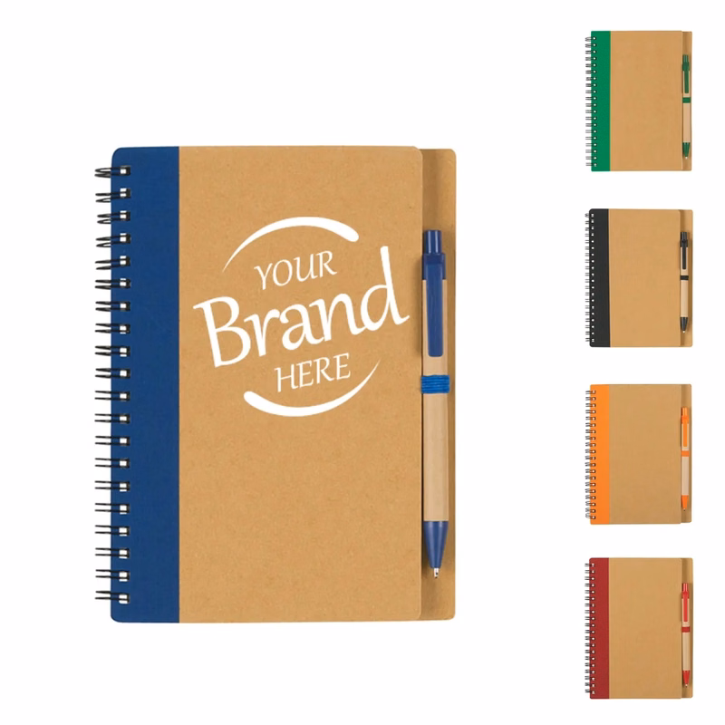 Lined Spiral Journal Notebook With Pen