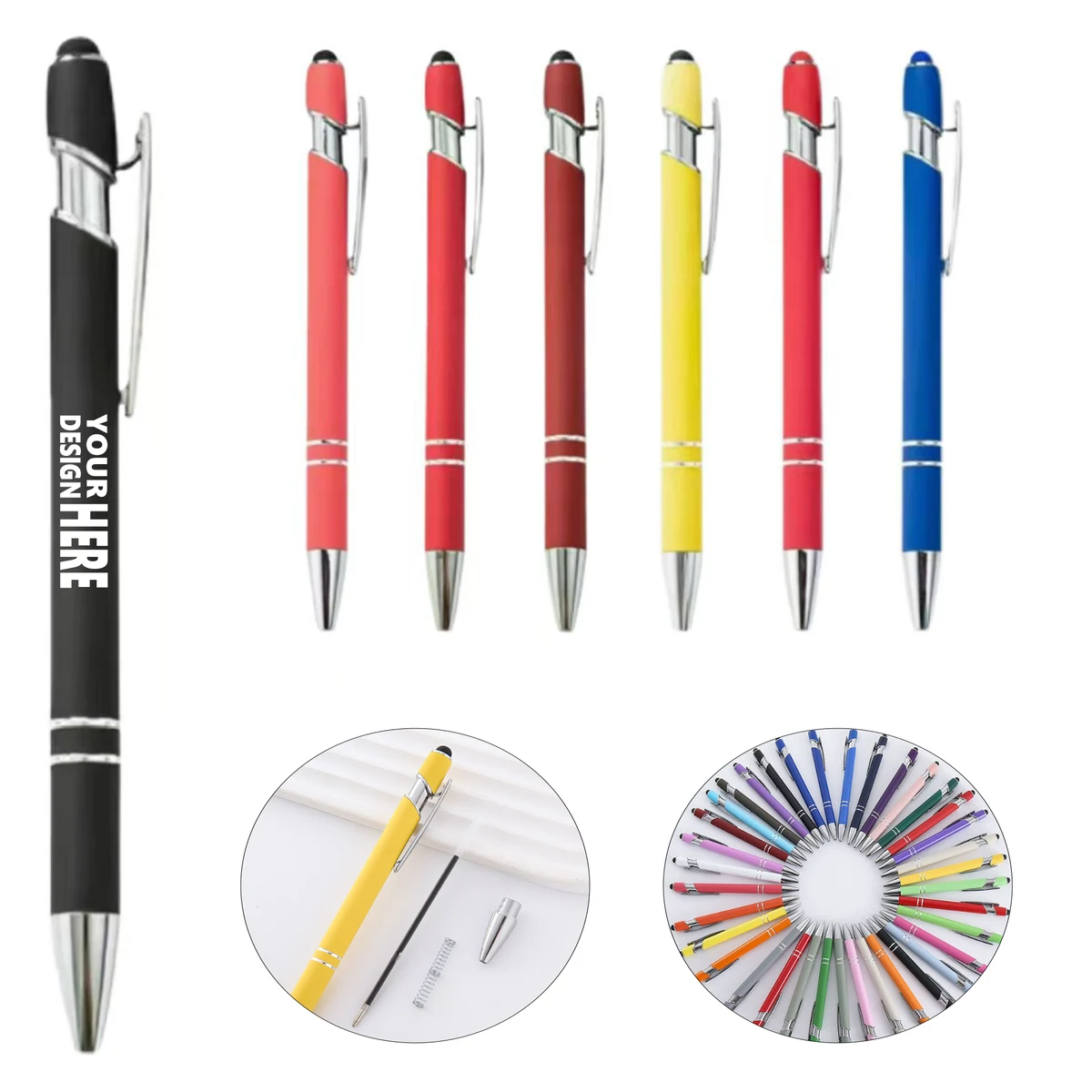 Press-Activated Touch Screen Ballpoint Pen 1