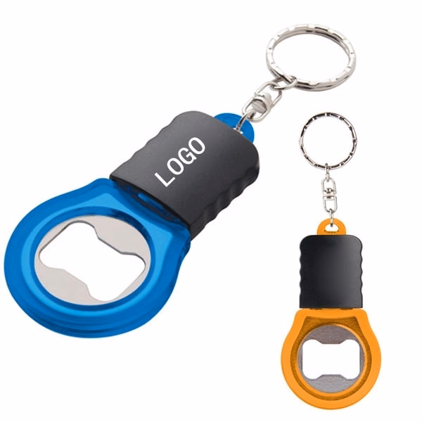Promotional Bright Idea Bottle Opener Key Light