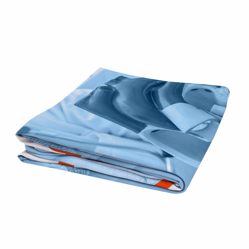 8'W x 72"H EuroFit™ Straight Wall Graphic Cover (Recycled Polyester Knit)