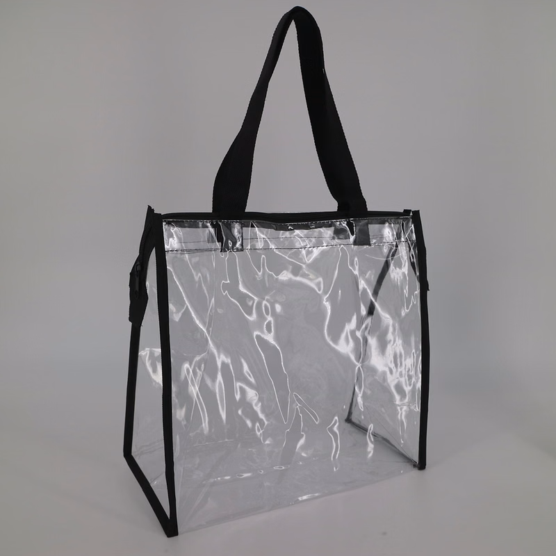 Clear Zippered Tote w/ Full Gusset