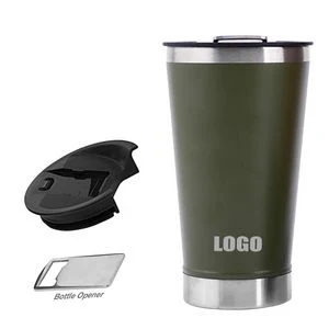 20oz Stainless Steel Coffee Mug With Double Wall Insulation Detachable Bottle Opener 1