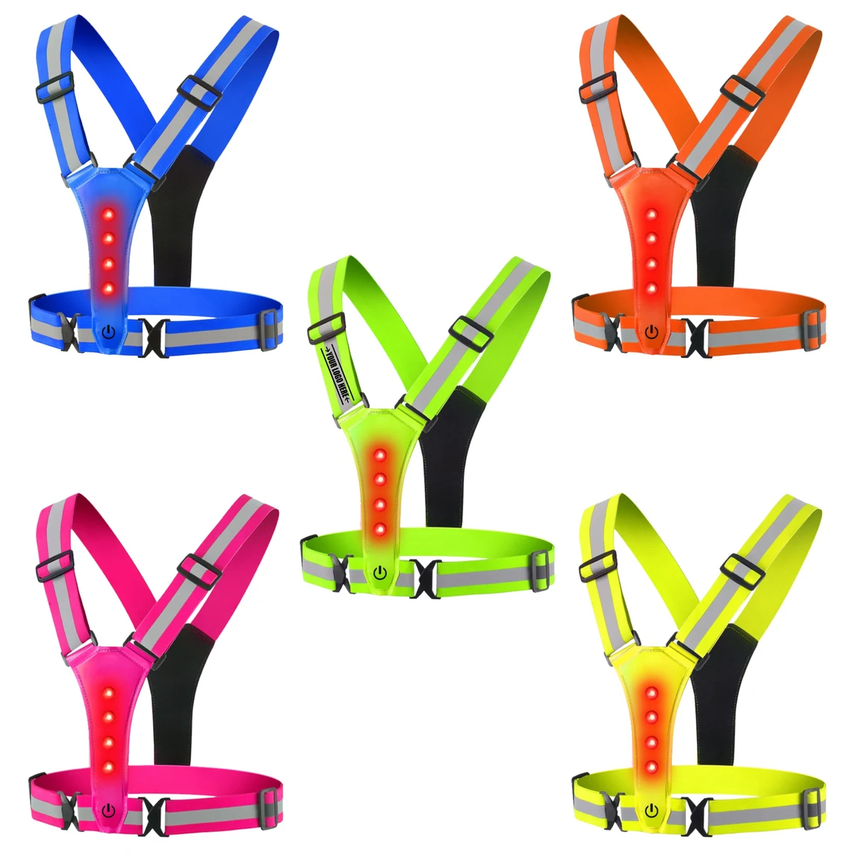 Reflective Safety Vest with LED 1