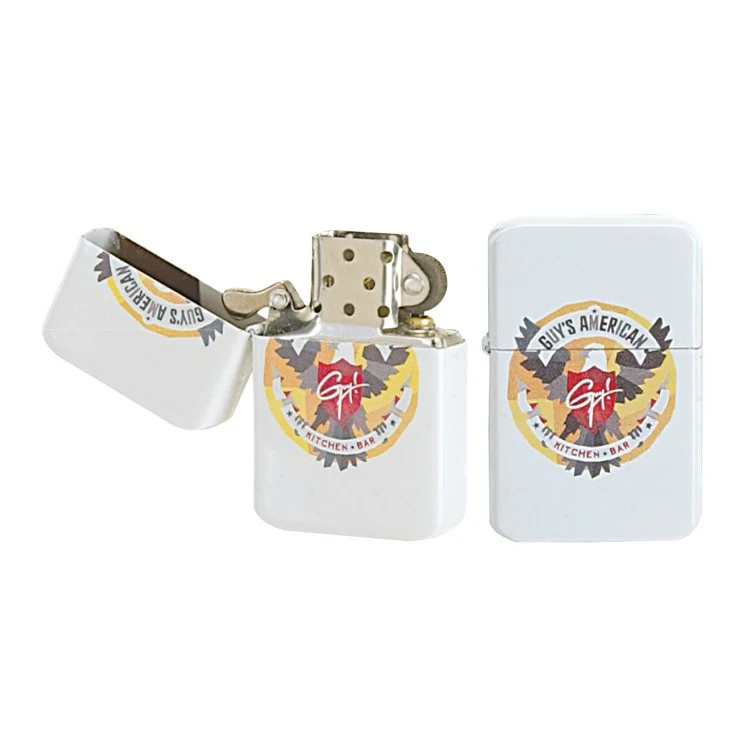 Oil Flip Top Wick Style Lighter (Without Oil) w/4 Color Process (VERSAprint™) 1