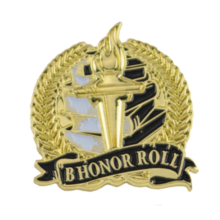 Academic Lapel Pin- B Honor Roll (1-1/8") 1