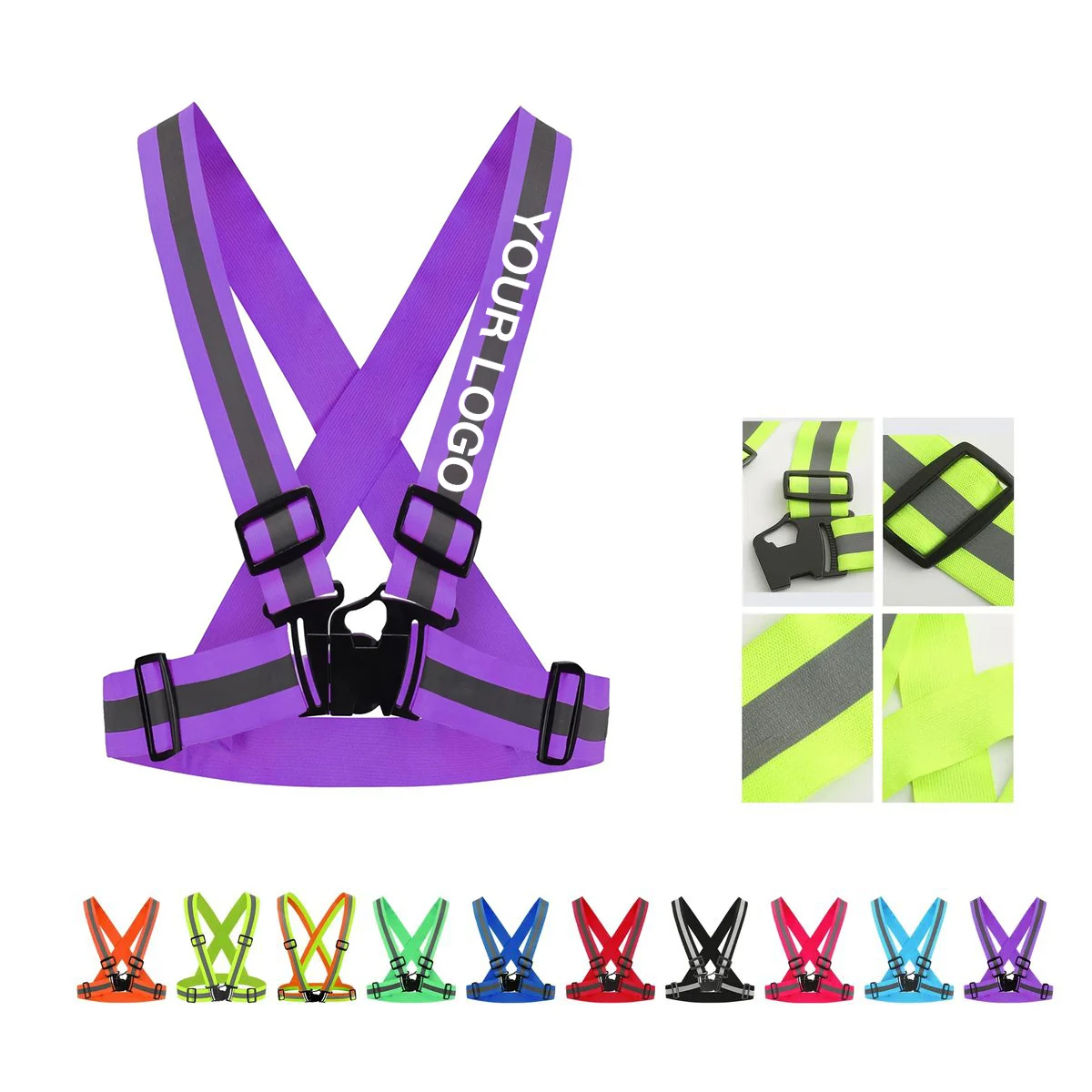 High Visibility Reflective Running Vest for Night Safety 1