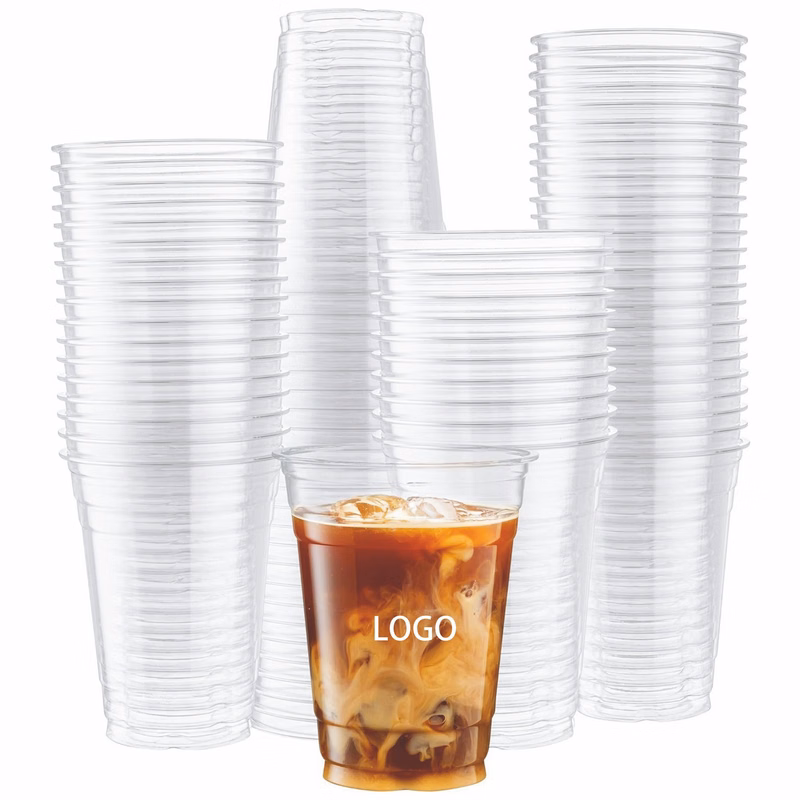 Disposable Clear Plastic Iced Coffee Cups