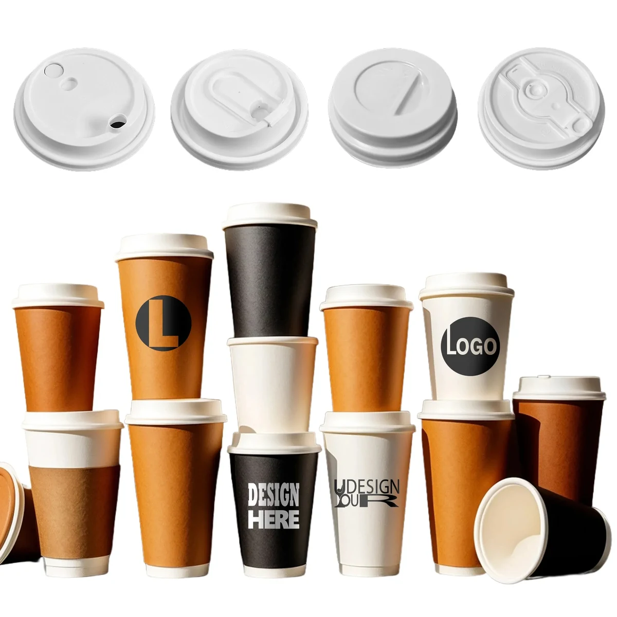 9oz Insulated Paper Cup With Lid Free Shipping 1