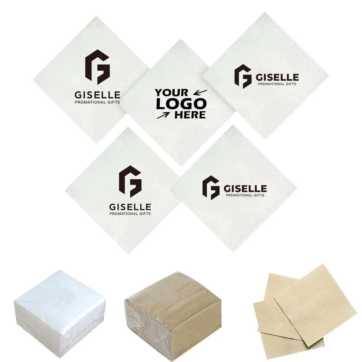 100 Premium 2-Ply Disposable Dinner Napkins 1