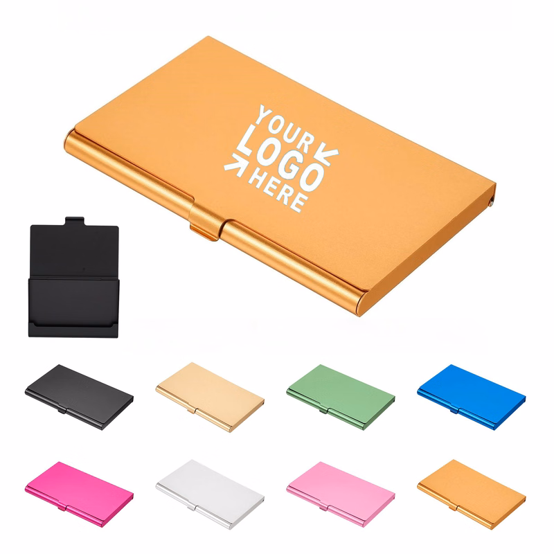 Aluminum Alloy Business Card Holder Case Storage Box