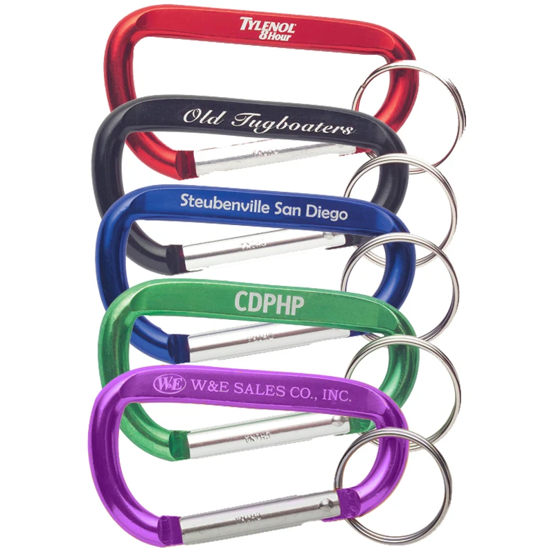 8mm Aluminum Carabiner Key Chain 1