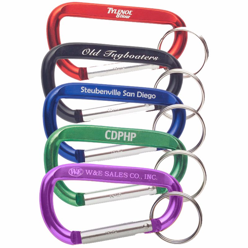 8mm Aluminum Carabiner Key Chain