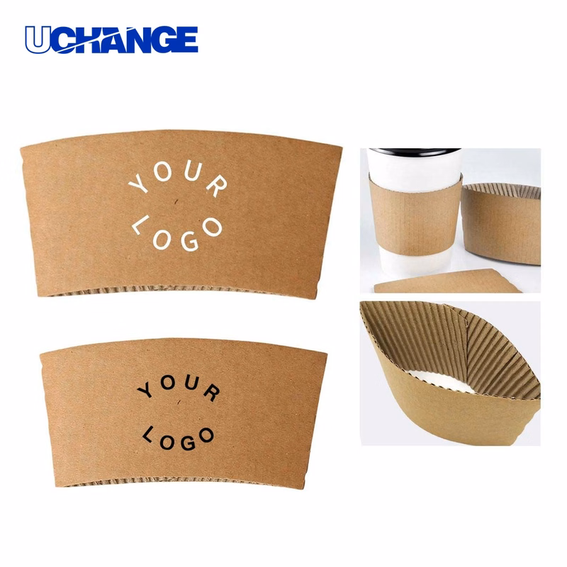 Paper Cup Sleeves Wrap for Cafes and Events Personalized
