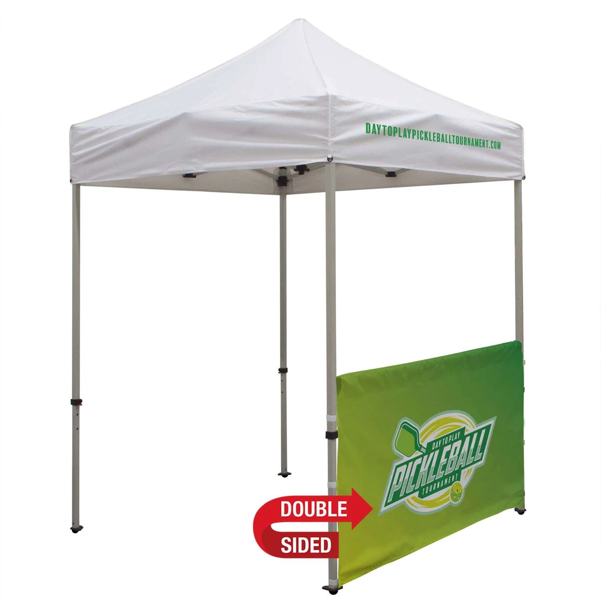 6' Tent Half Wall (Dye Sublimated, Double-Sided) 1