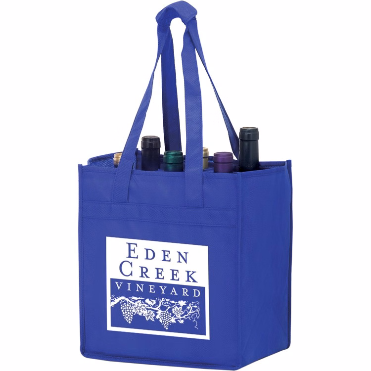 Non-woven 6 Bottle Wine Bag