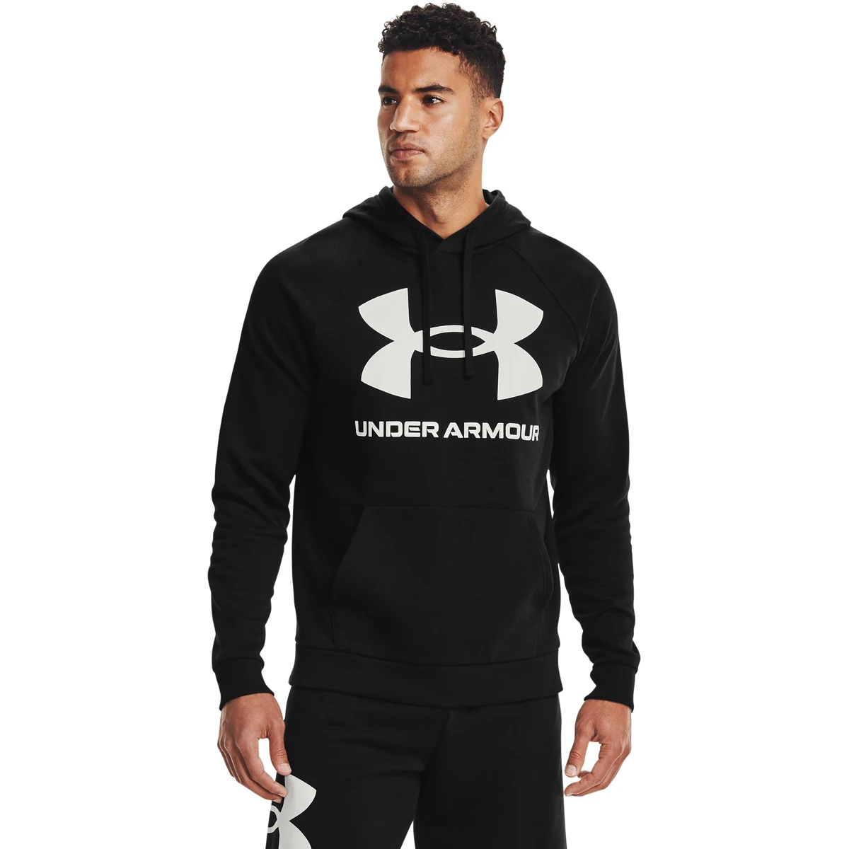 UA Rival Fleece Big Logo Men's Hoodie, custom hoodie or sweatshirt with logo imprint 1