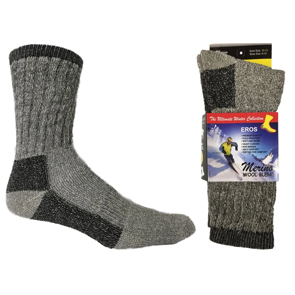 Women's Thermal Sport Socks - Merino Wool 2 Pack Size 9-11 1