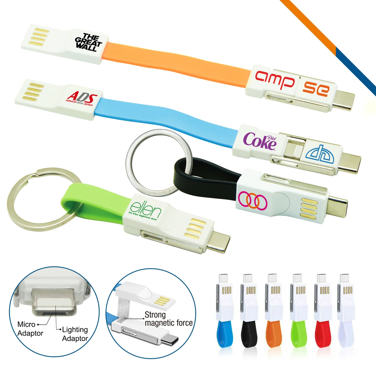 Keychain 2in1 Charging Cable 1