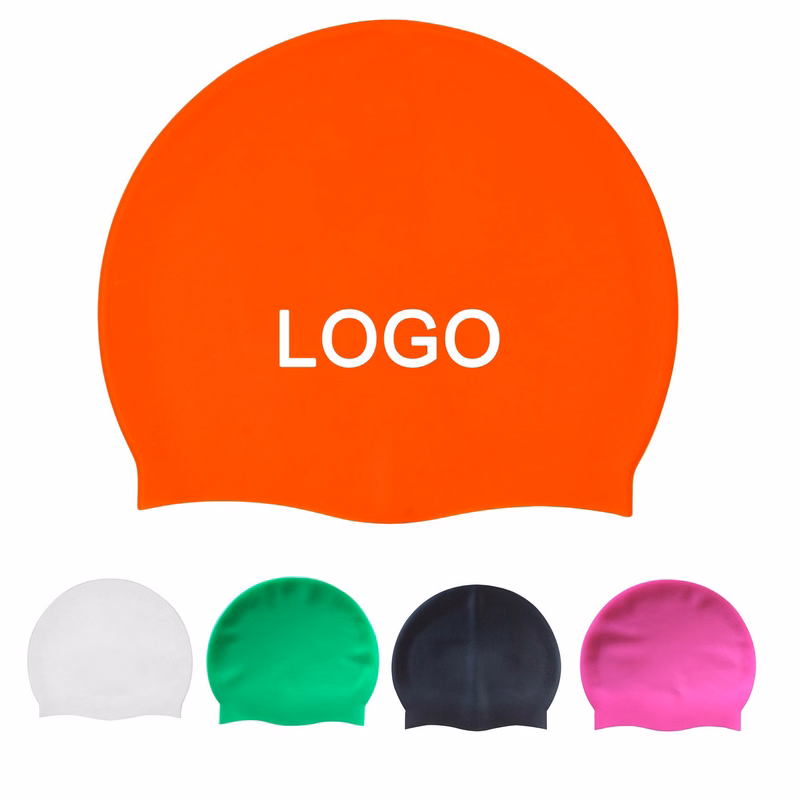 Adult's Waterproof Silicone Swim Cap