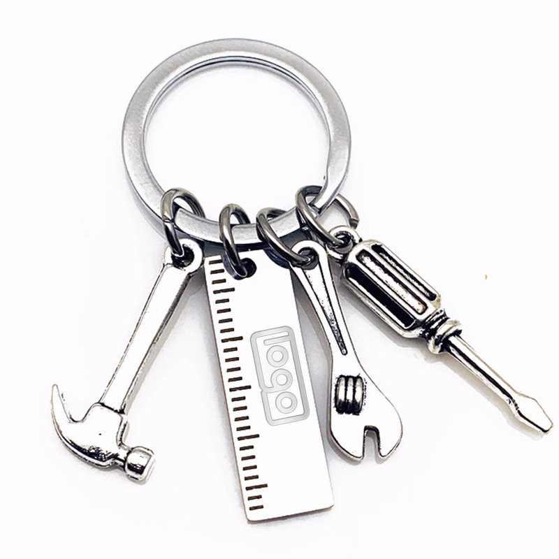 Mini Tool Shape Stainless Steel Keychain