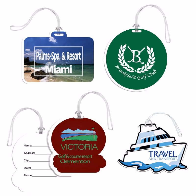 Acrylic Custom Shaped Bag Tag