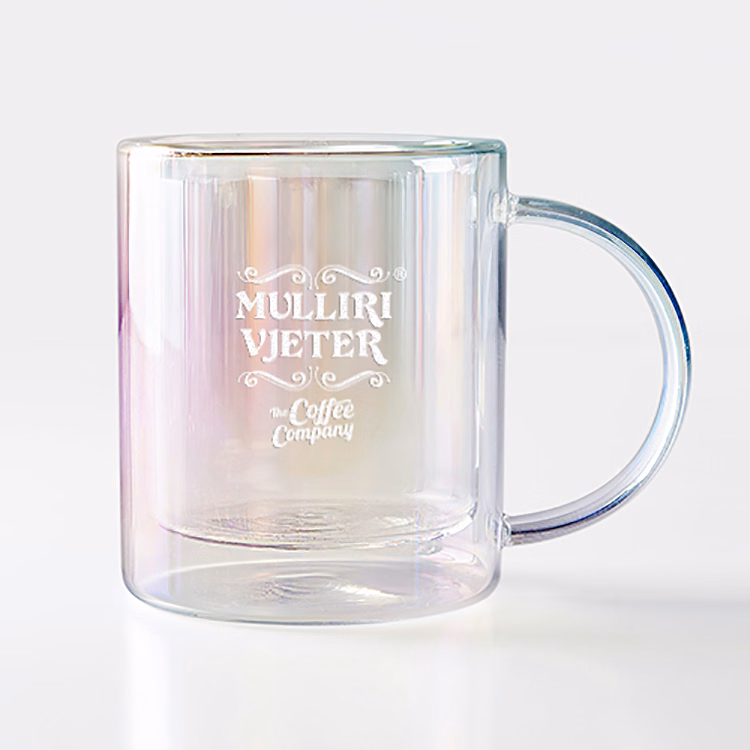 12 oz Asobu Iridescent Glass Coffee Mug