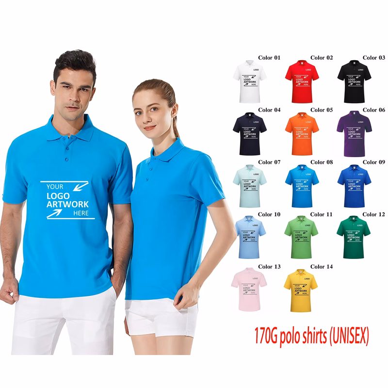 170 gsm Cotton Pique Polo Shirt with Logo