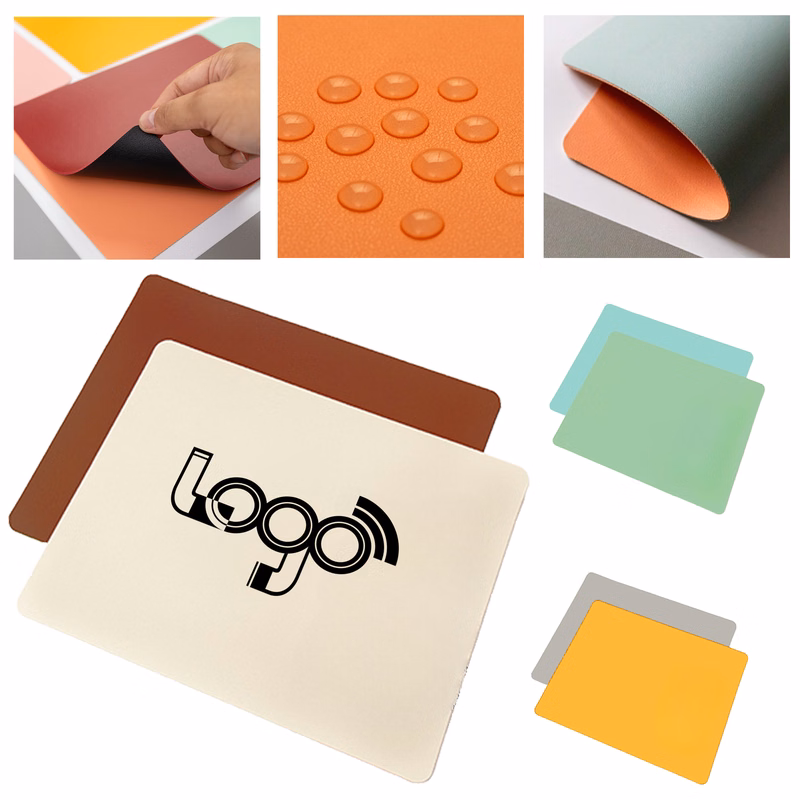 Dual-Sided PU Leather Mouse Pad