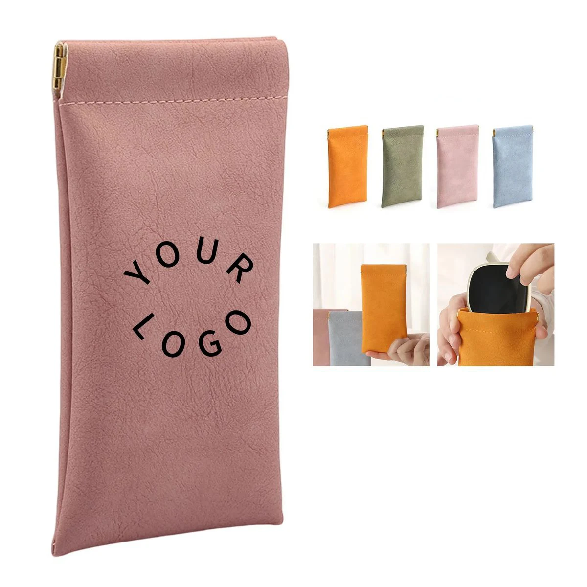Portable Eyeglass Case with Snap Closure 1