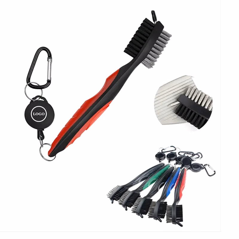 Golf Club Brush with Dual Bristles for Easy Cleaning